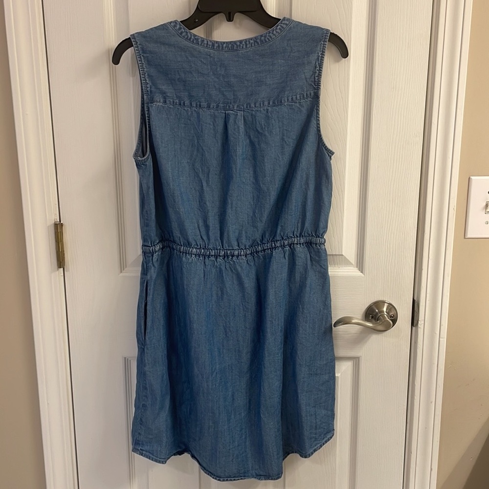 Gap Denim Drawstring Dress - Picture 2 of 8
